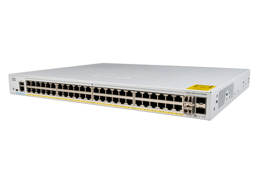 Cisco Catalyst 1000-48T-4X-L Network Switch, 48 Gigabit Ethernet (GbE) Ports, four 10 G SFP+ Uplink Ports, Enhanced Limited Lifetime Warranty (C1000-48T-4X-L)