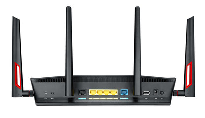 ASUS DSL-AC88U wireless router Gigabit Ethernet Dual-band (2.4 GHz / 5 GHz) Black