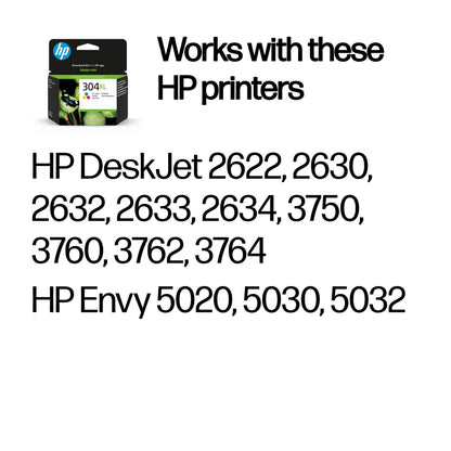 HP 304XL Tri-color Original Ink Cartridge