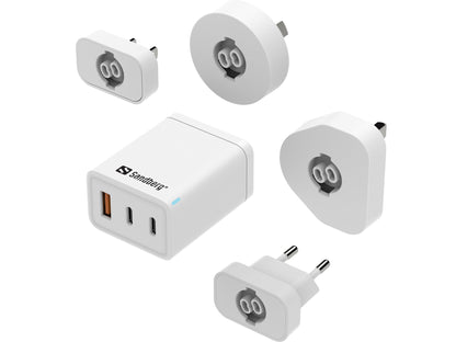 Sandberg 3in1 TravelCharger USB-C/A 65W