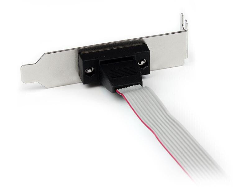 StarTech.com 1 Port 16in DB9 Serial Port Bracket to 10 Pin Header - Low Profile