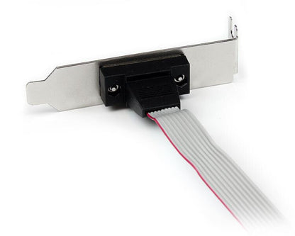 StarTech.com 1 Port 16in DB9 Serial Port Bracket to 10 Pin Header - Low Profile