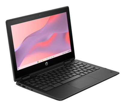 HP Fortis Flip G1m Chromebook MediaTek Kompanio 520 29.5 cm (11.6") Touchscreen HD 4 GB LPDDR4x-SDRAM 32 GB eMMC Wi-Fi 6 (802.11ax) ChromeOS Black