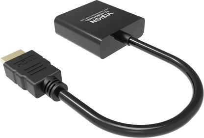 Vision TC-HDMIVGA/BL video cable adapter 0.23 m HDMI Type A (Standard) VGA (D-Sub) Black