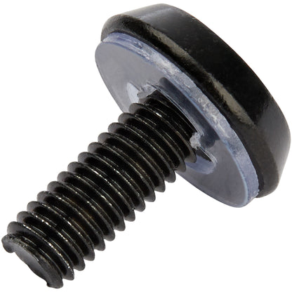 StarTech.com 50 Pack 10-32 Server Rack Cage Nuts and Screws w/Washers - Rack Mount Hardware Kit - Network/IT Equipment Cabinet Clip/Captive Nuts & Bolts for Square Holes - Black - TAA