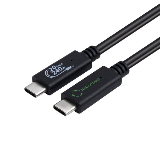 Microconnect ECO-USB3.2CC1 USB cable USB 3.2 Gen 2x2 1 m USB C Black
