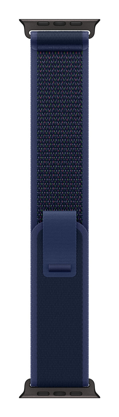 Apple 49mm Blue Trail Loop - M/L - Black Titanium Finish