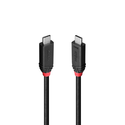 Lindy 2m USB4 240W Type C Cable, Black Line