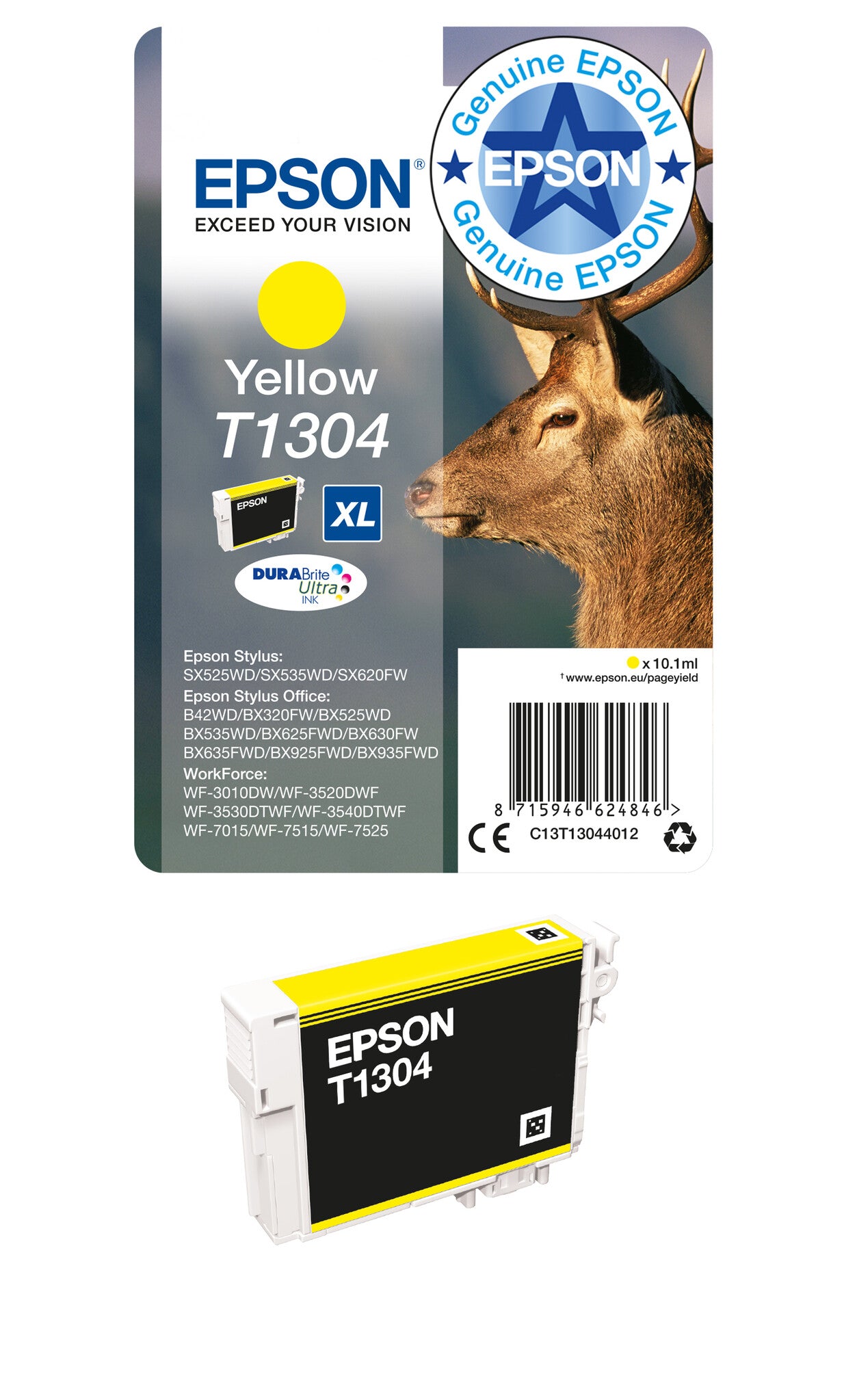 Epson Stag T1304 DURABrite Ultra Single Yellow Ink
