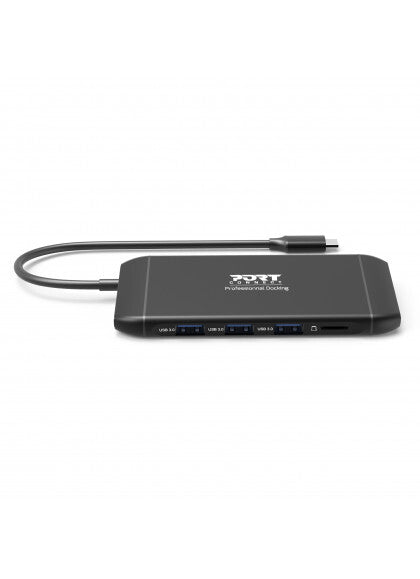 Port Designs 901913 interface hub USB 2.0 Type-C 5000 Mbit/s Black