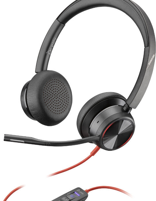 POLY Blackwire 8225 Headset Wired Head-band Office/Call center USB Type-C Black