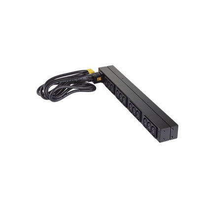 APC NetShelter Basic Rack PDU, 1U, 1PH, 3.7kW 230V 16A or 3.3kW 208V 16A, x12 C13 outlets, C20 cord