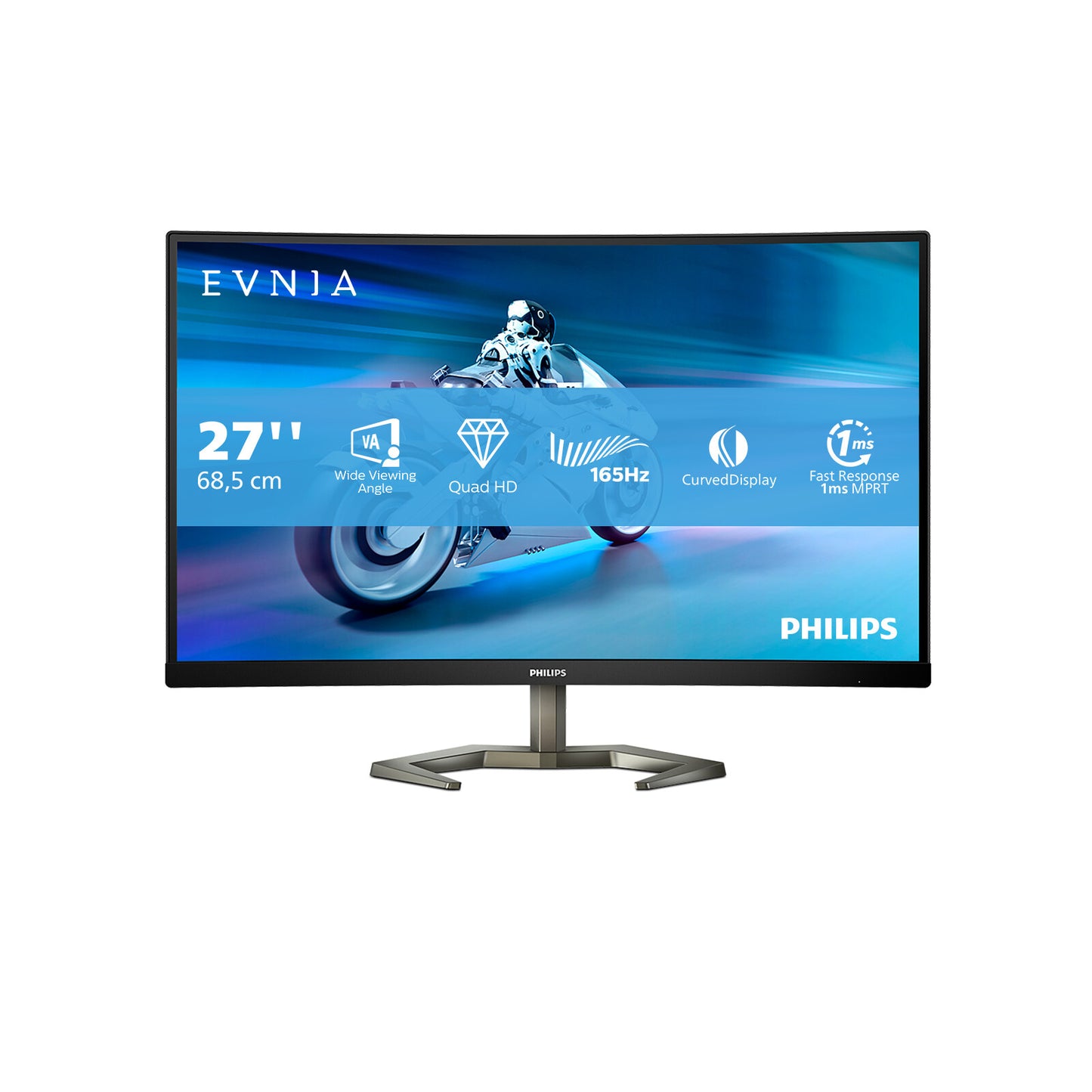 Philips Momentum 27M1C5500VL/00 computer monitor 68.6 cm (27") 2560 x 1440 pixels Quad HD LCD Black