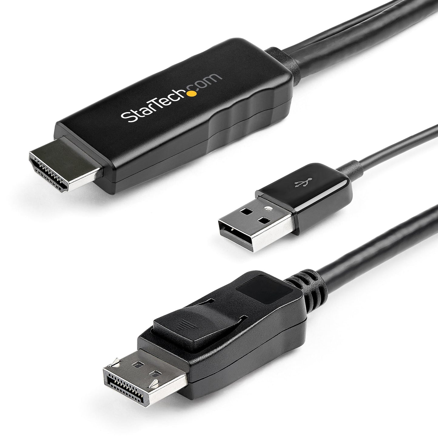 StarTech.com 2m (6ft) HDMI to DisplayPort Cable 4K 30Hz - Active HDMI 1.4 to DP 1.2 Adapter Converter Cable with Audio - USB Powered - Mac & Windows - HDMI Laptop to DP Monitor - Male/Male