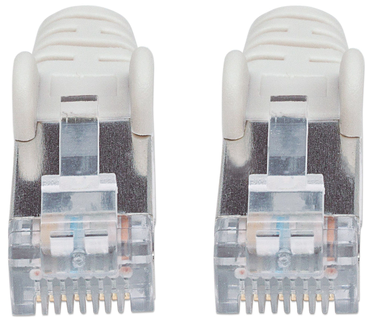 Intellinet Network Patch Cable, Cat6, 10m, Grey, Copper, S/FTP, LSOH / LSZH, PVC, RJ45, Gold Plated Contacts, Snagless, Booted, Lifetime Warranty