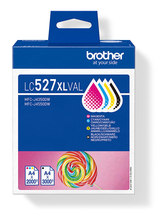 Brother LC-527XLVAL ink cartridge 4 pc(s) Original High (XL) Yield Black, Cyan, Magenta, Yellow