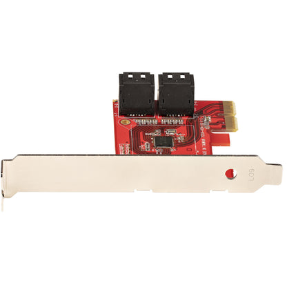 StarTech.com SATA PCIe Card - 4 Port PCIe SATA Expansion Card - 6Gbps - Low Profile Bracket - Stacked SATA Connectors - ASM1164 Non-Raid - PCI Express to SATA Converter