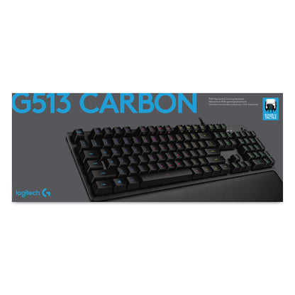 Logitech G G513 CARBON LIGHTSYNC RGB Mechanical Gaming Keyboard, GX Brown