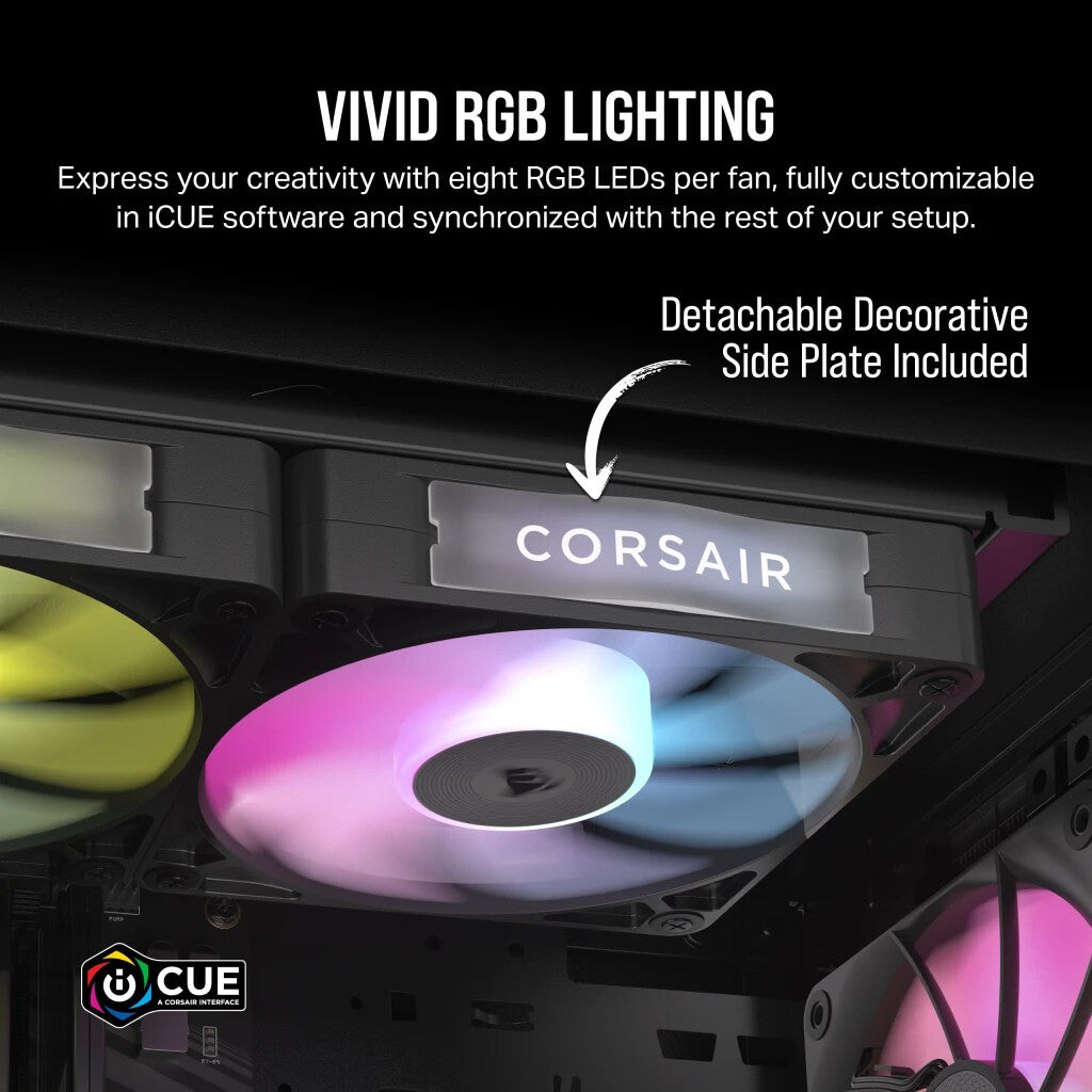 Corsair iCUE LINK RX120 RGB Computer case Fan 12 cm Black 3 pc(s)
