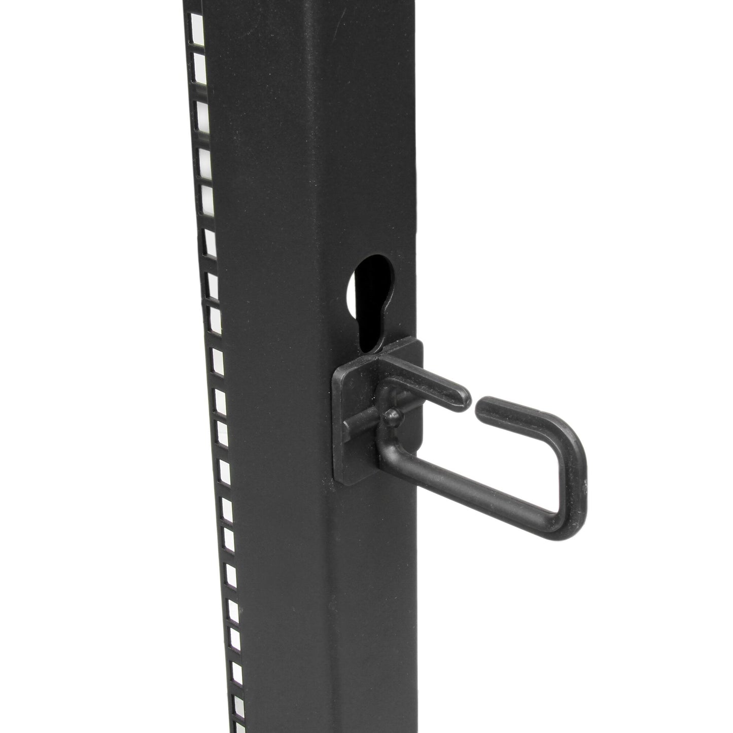 StarTech.com 4-Post 25U Mobile Open Frame Server Rack, Four Post 19in Network Rack with Wheels, Rolling Rack with Adjustable Depth for Computer/AV/Data/IT Equipment - Casters, Leveling Feet or Floor Mounting