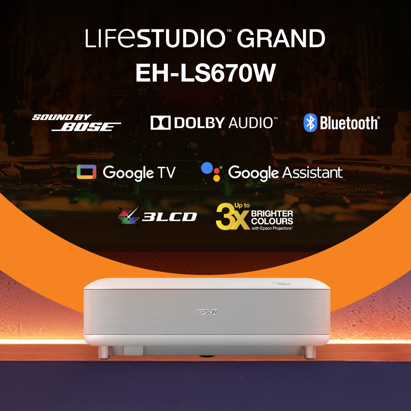 Epson Lifestudio Grand — EH-LS670W Diamond White