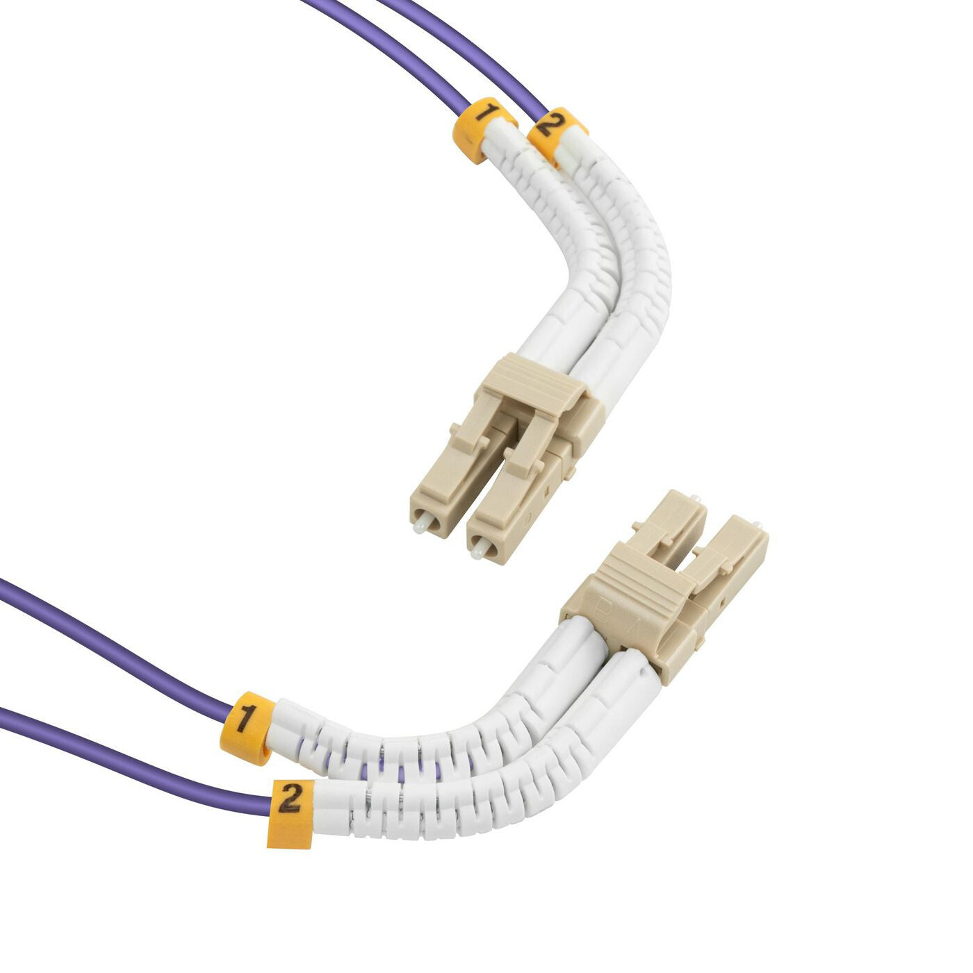 Lanview LVO231811-FLEX InfiniBand/fibre optic cable 2 m LC Purple