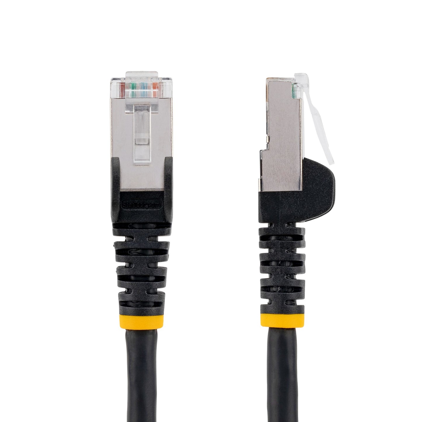 StarTech.com 7.5m CAT6a Ethernet Cable - Black - Low Smoke Zero Halogen (LSZH) - 10GbE 500MHz 100W PoE++ Snagless RJ-45 w/Strain Reliefs S/FTP Network Patch Cord