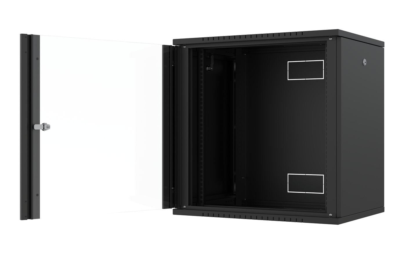Lanview RWF12U45BL rack cabinet 12U Wall mounted rack Black
