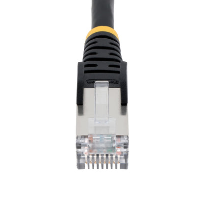 StarTech.com 7m CAT6a Ethernet Cable - Black - Low Smoke Zero Halogen (LSZH) - 10GbE 500MHz 100W PoE++ Snagless RJ-45 w/Strain Reliefs S/FTP Network Patch Cord