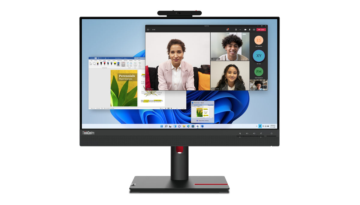 Lenovo ThinkCentre Tiny-In-One 24 Gen 5 computer monitor 60.5 cm (23.8") 1920 x 1080 pixels Full HD LED Touchscreen Black