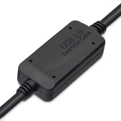 StarTech.com 50ft (15m) Active USB 2.0 A to B Cable, Long USB Printer Cable, 1x USB-A (M), 1x USB-B (M) - Black