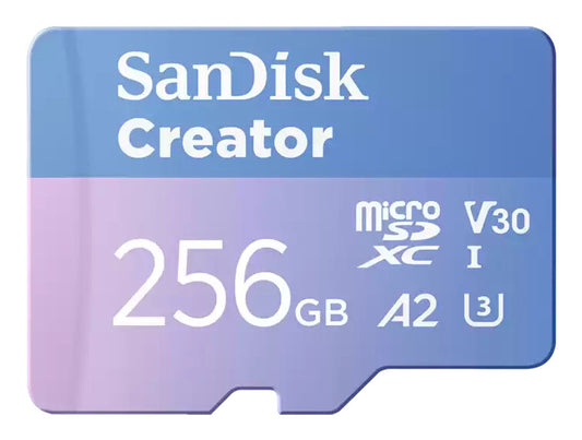 SanDisk Creator 256GB MicroSDXC UHS-I Class 10 memory card