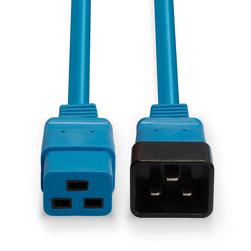 Lindy 2m IEC C19 to C20 Extension Cable, Blue