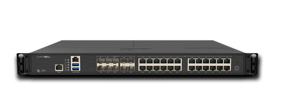 SonicWall NSa 3800 High Availability hardware firewall 1U 12 Gbit/s