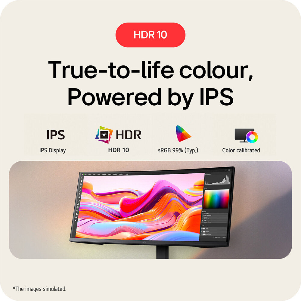 LG 34" IPS Ultrawide QHD Monitor computer monitor 86.4 cm (34") 3440 x 1440 pixels UltraWide Quad HD LCD Black