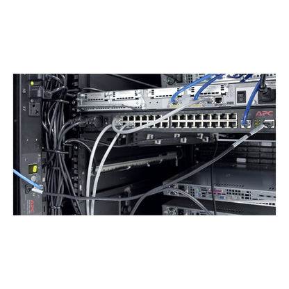 APC NetShelter Cable Management, Vertical Cable Manager, Cable Rings, Set of 8, Black, 55 mm x 766 mm x 85 mm