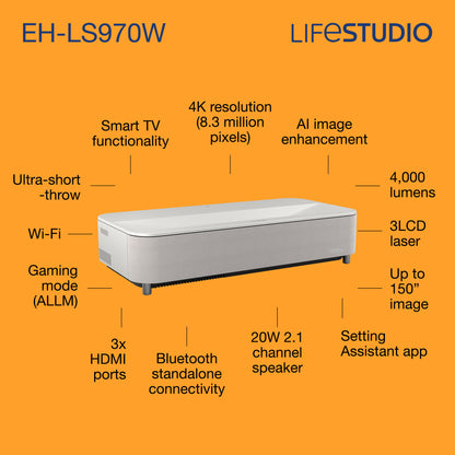 Epson Lifestudio Grand Plus EH-LS970W - Diamond White