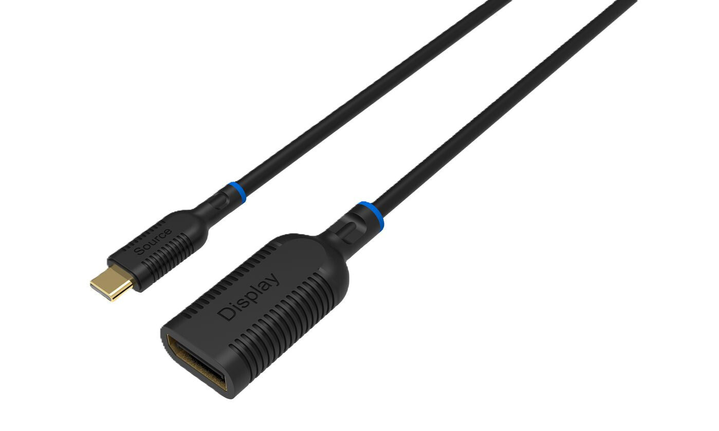 Microconnect MC-USBCDP-A video cable adapter 0.2 m USB Type-C DisplayPort Black