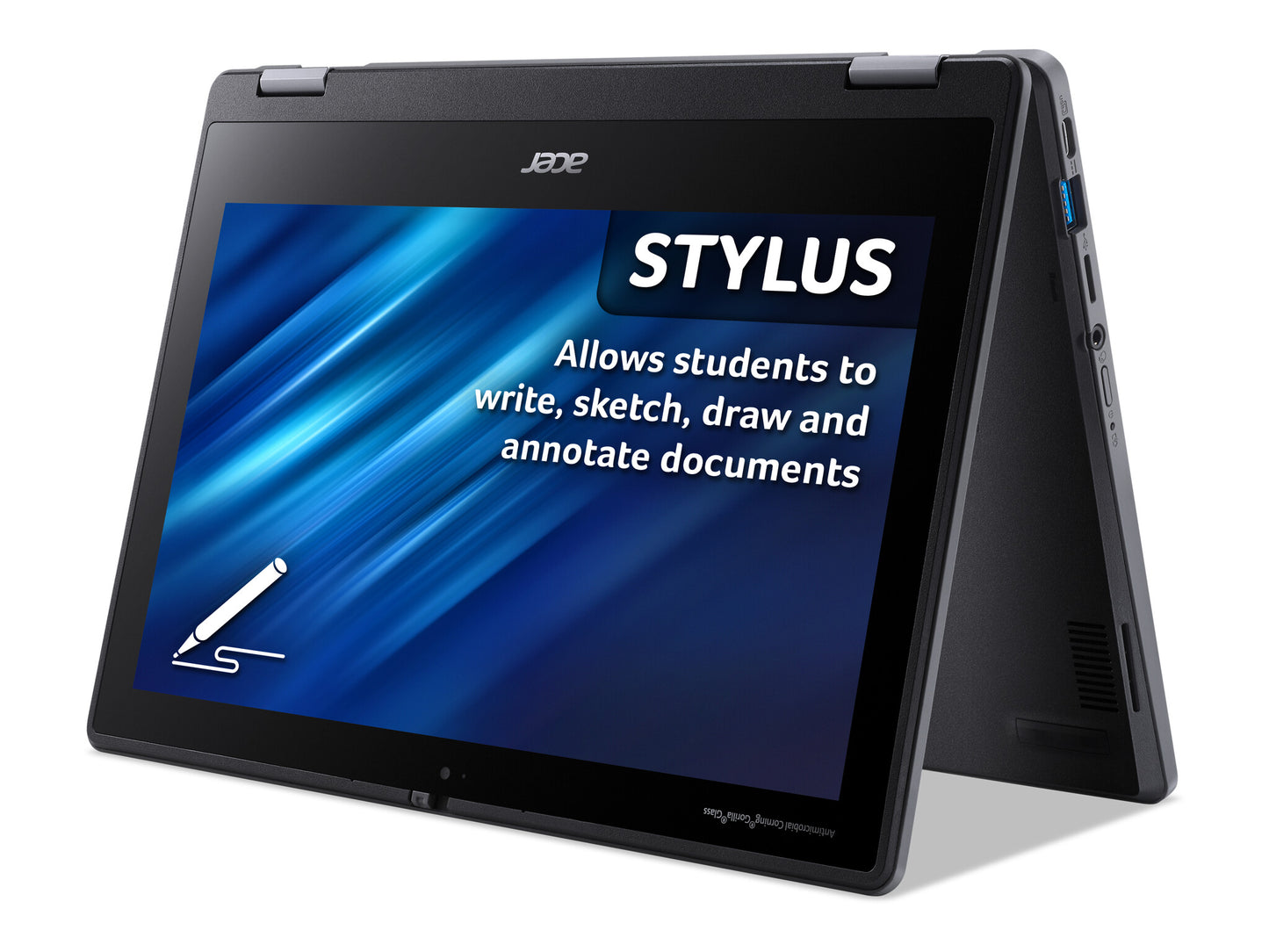 Acer Chromebook SPIN 511 R756TN-TCO N100 4GB/64GB Intel® N 29.5 cm (11.6") Touchscreen HD LPDDR5-SDRAM eMMC Wi-Fi 6E (802.11ax) ChromeOS Black