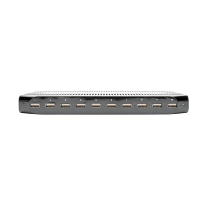 Tripp Lite U280-010-ST-CEE 10-Port USB Charging Station with Adjustable Storage, 12V 8A (96W) USB Charger Output, Schuko Power Cord
