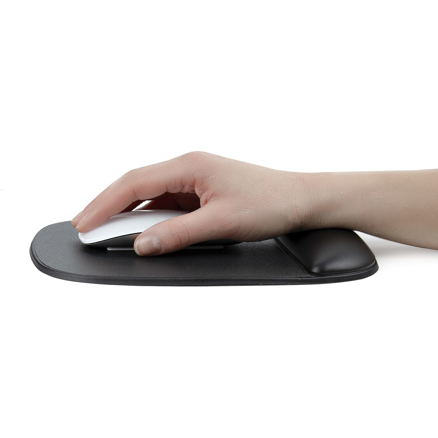 StarTech.com Mouse Pad with Hand rest, 6.7x7.1x 0.8in (17x18x2cm), Ergonomic Mouse Pad with Wrist Support, Desk Wrist Pad w/ Non-Slip PU Base, Cushioned Gel Mouse Pad w/ Palm Rest