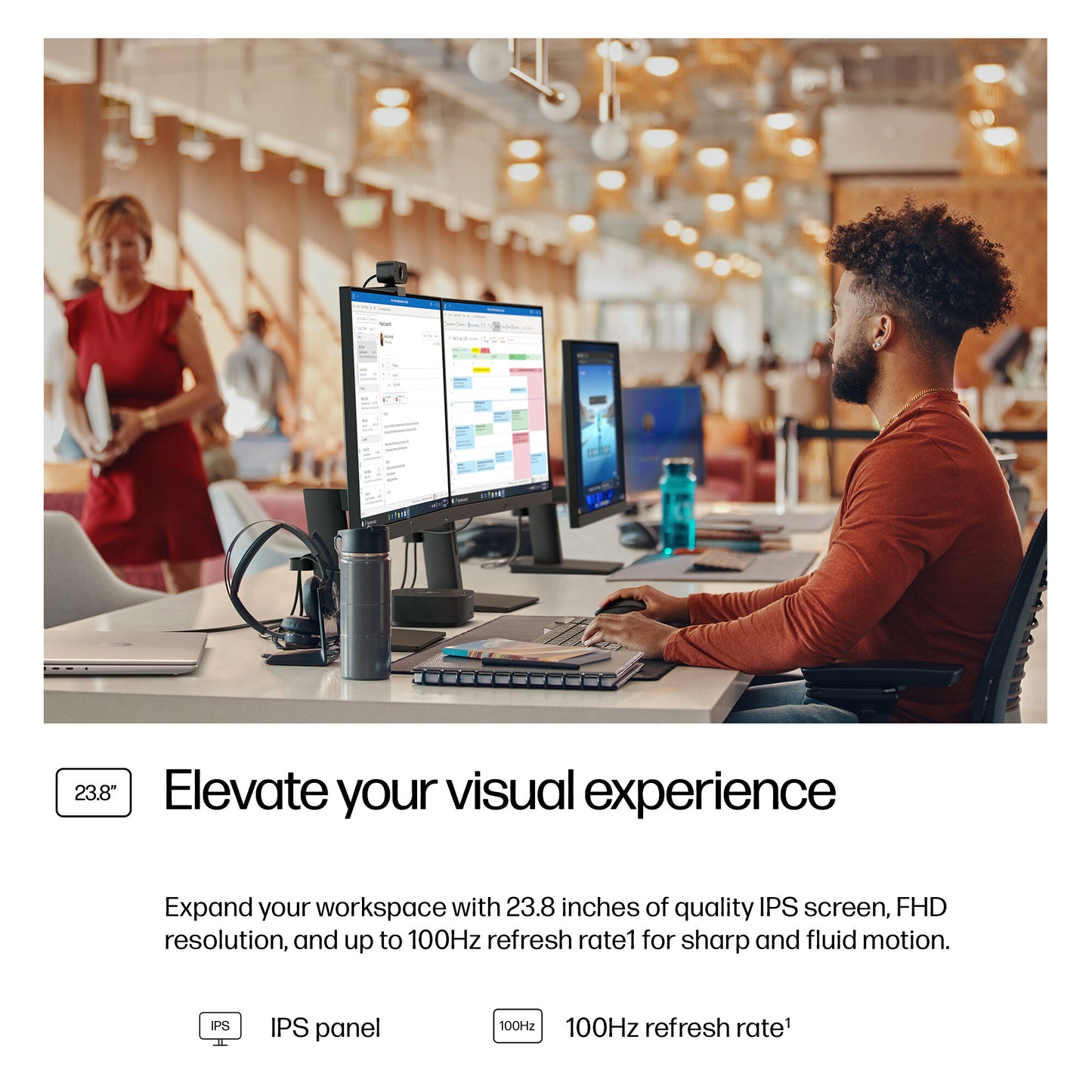 HP Series 3 Pro 23.8 inch FHD Monitor - 324ph