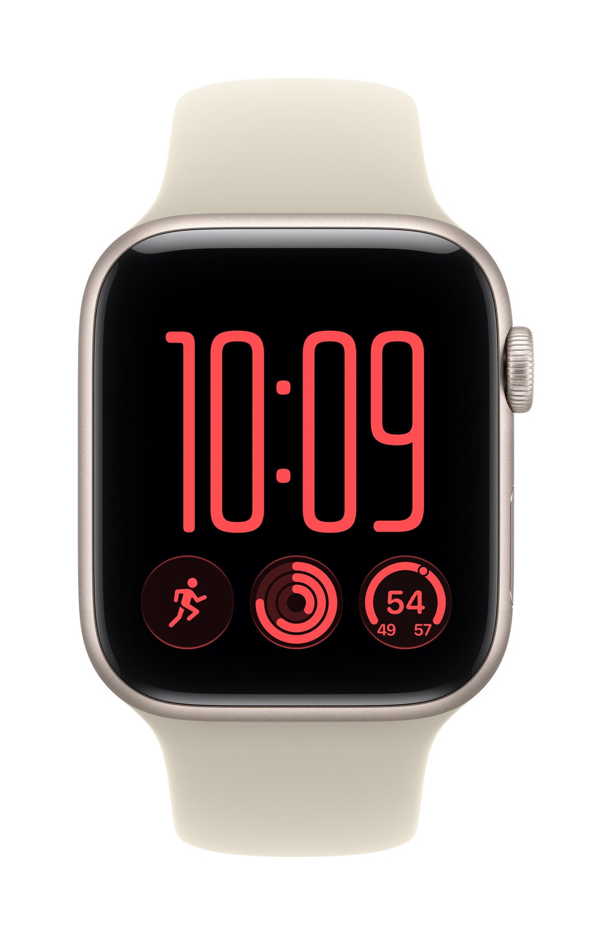 Apple Watch SE (3nd generation) SE 3 GPS + Cellular 44mm Starlight Aluminium Case with Sand Sport Band - S/M