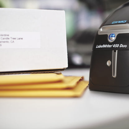 DYMO LabelWriter 450 Duo Label Maker | Direct Thermal Label Printer | Fast Printing of LabelsBarcodes & More | Prints both LW Labels & D1 Plastic Labels