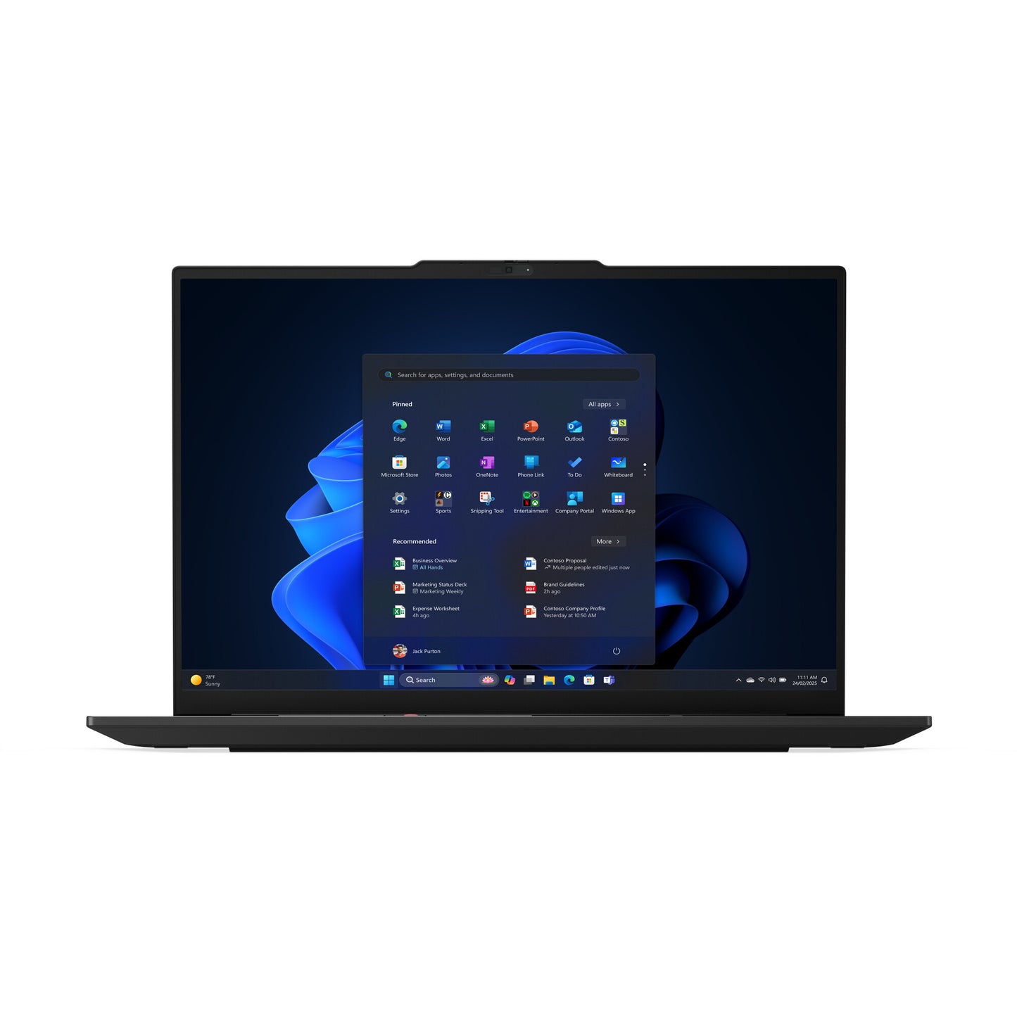 Lenovo ThinkPad E16 Gen 3 (Intel) Copilot+ PC Intel Core Ultra 7 256V Laptop 40.6 cm (16") WUXGA 16 GB LPDDR5x-SDRAM 512 GB SSD Wi-Fi 6E (802.11ax) Windows 11 Pro UK English Black