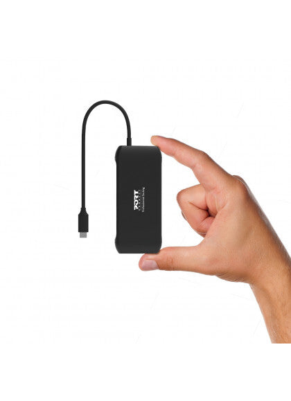 Port Designs 901913 interface hub USB 2.0 Type-C 5000 Mbit/s Black