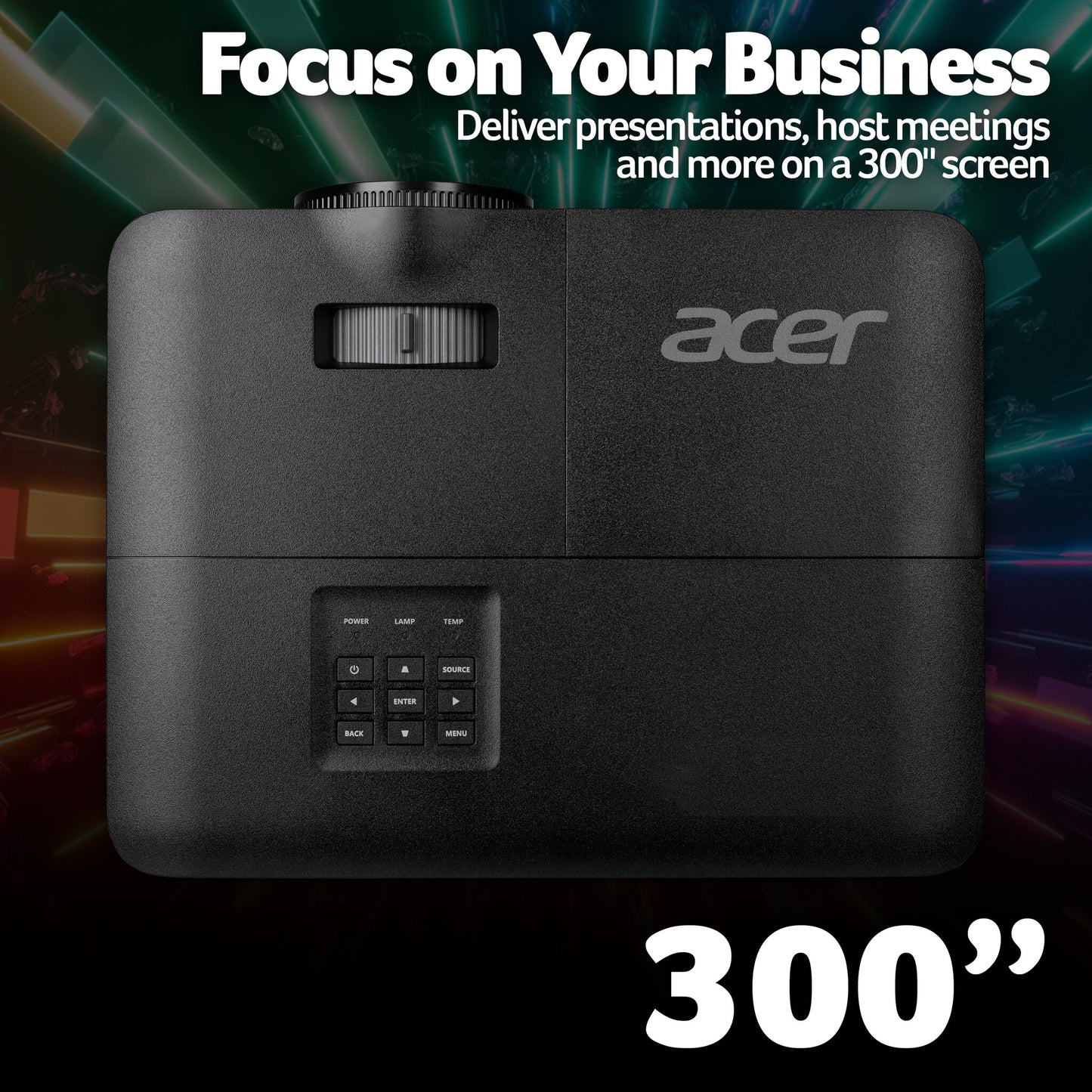 Acer X1328 DLP Projector, WXGA (1280×800), 5000 ANSI Lumens