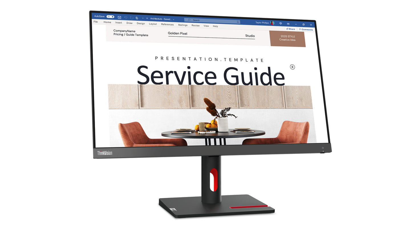 Lenovo ThinkVision S24i-30 LED display 60.5 cm (23.8") 1920 x 1080 pixels Full HD Black