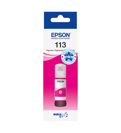 Epson 113 EcoTank Pigment Magenta ink bottle