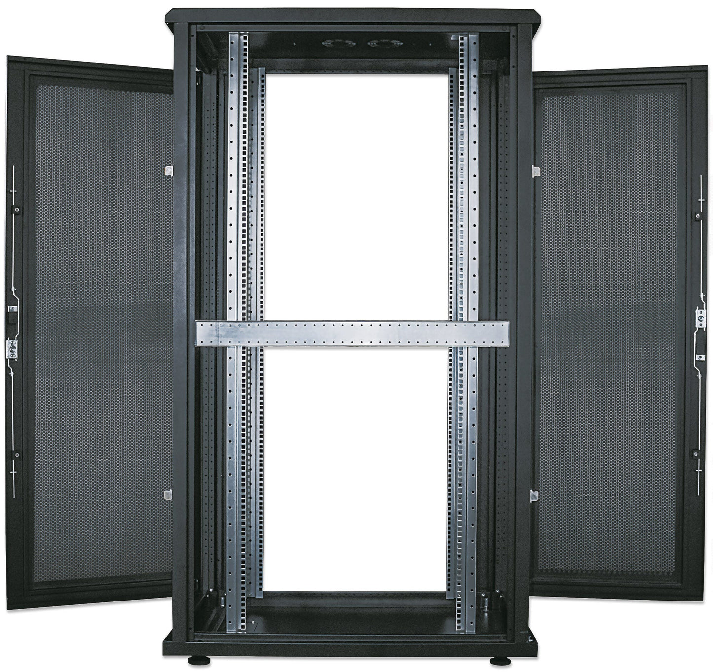 Intellinet 19" Server Cabinet - Free Standing, 36U, 600x1000mm (width x depth), Black, Flatpack, Max 1500kg, Multi-Point Door Lock, One Lock Per Side Panel, Usable Depth 123 to 773mm, IP20 rated, Rack, Steel